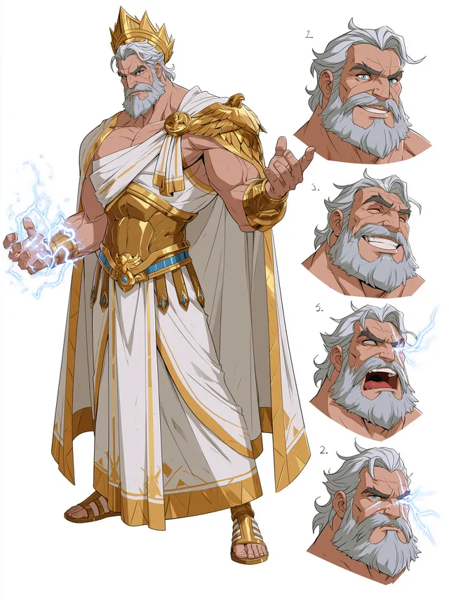 پرامپت استوری‌بورد با میدجرنی: Full body editorial character reference sheet,… - تصویر 2، ساخته‌شده با میدجرنی
