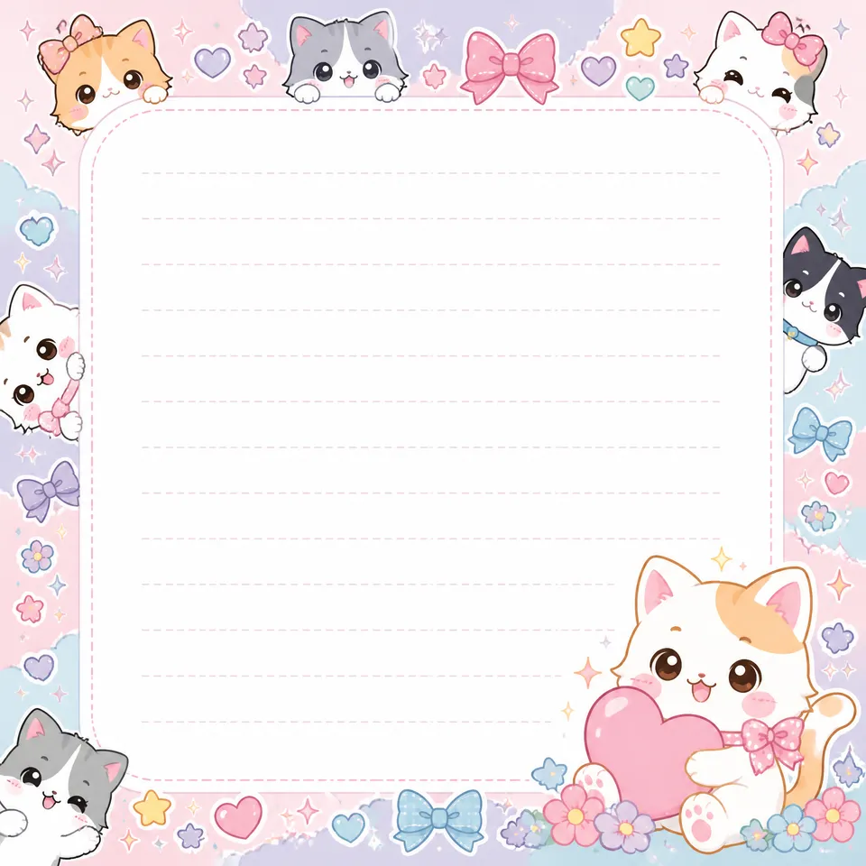 پرامپت سه‌بعدی با چت جی پی تی GPT Image : Create a print-ready digital notepad sheet,… - ساخته‌شده با چت جی پی تی GPT Image