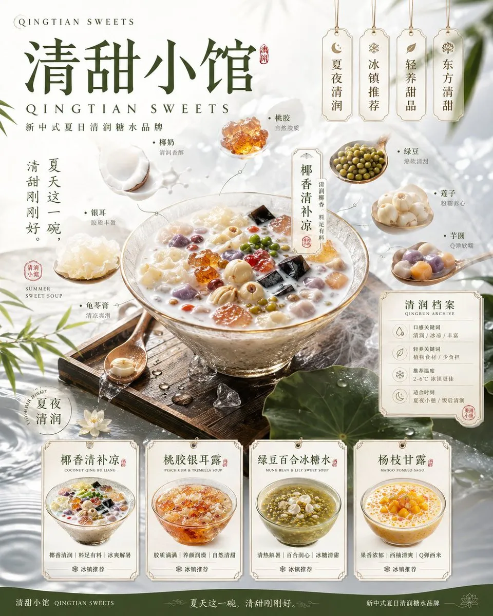 پرامپت محصول با چت جی پی تی GPT Image : 请根据以下品牌信息，创作一套高完成度、具有统一视觉系统的「4张品牌视觉提案」。 - ساخته‌شده با چت جی پی تی GPT Image