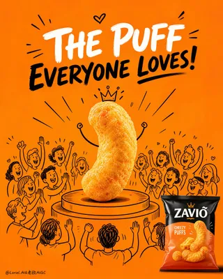 پرامپت محصول: Create an ultra-premium snack advertising… - تصویر 2