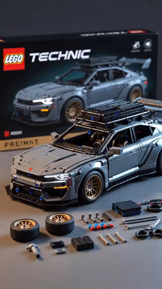 پرامپت سه‌بعدی با نانو بنانا جمینای : Ultra-detailed studio product render of a LEGO… - ساخته‌شده با نانو بنانا جمینای