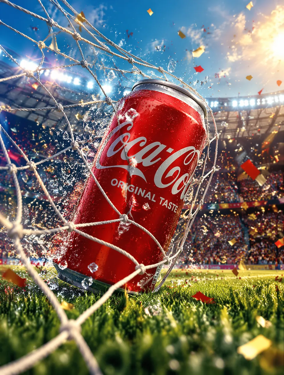 پرامپت محصول با چت جی پی تی GPT Image : Ultra-premium Coca-Cola commercial advertising… - ساخته‌شده با چت جی پی تی GPT Image