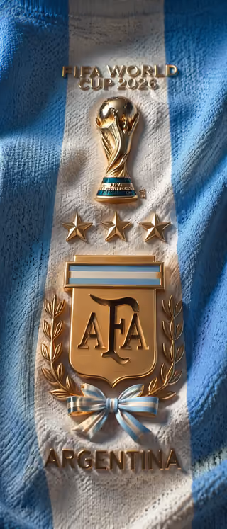 پرامپت پس‌زمینه با چت جی پی تی GPT Image : Vertical close-up shot, Argentina football… - ساخته‌شده با چت جی پی تی GPT Image