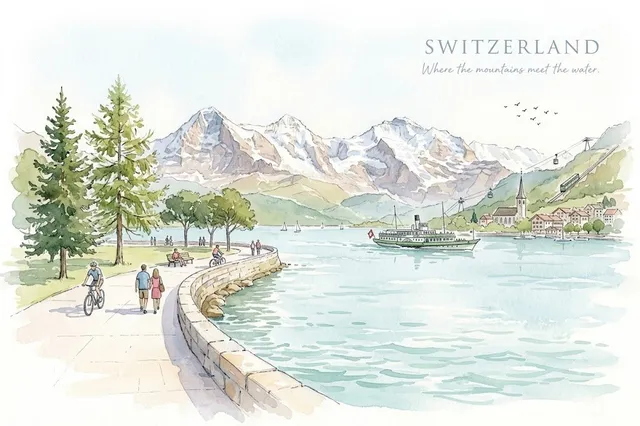 A delicate watercolor illustration on textured white pape...