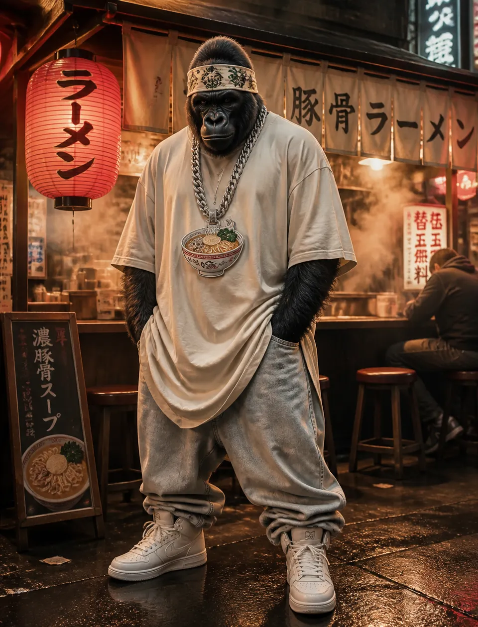 پرامپت استوری‌بورد با چت جی پی تی GPT Image : A hyper-realistic anthropomorphic silver back… - ساخته‌شده با چت جی پی تی GPT…