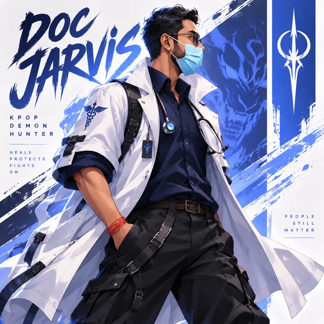 Create a stylized illustration of Doc Jarvis from the ani...