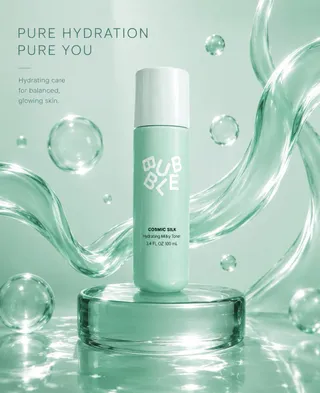 پرامپت محصول با چت جی پی تی GPT Image : Luxury skincare product advertisement , cool… - ساخته‌شده با چت جی پی تی GPT Image