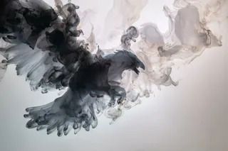 پرامپت پس‌زمینه با چت جی پی تی GPT Image : A subject emerges from swirling liquid plumes… - تصویر 2، ساخته‌شده با چت جی پی…