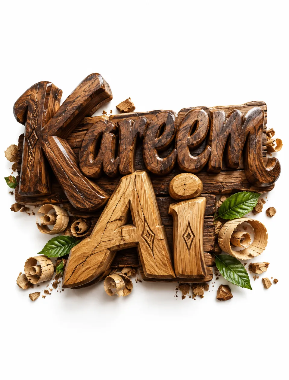 پرامپت لوگو با چت جی پی تی GPT Image : Create a handcrafted wooden graffiti text logo… - ساخته‌شده با چت جی پی تی GPT Image