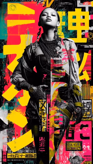 پرامپت طراحی با چت جی پی تی GPT Image : A striking, avant-garde editorial collage… - ساخته‌شده با چت جی پی تی GPT Image