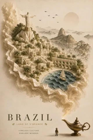 پرامپت طراحی با چت جی پی تی GPT Image : Create an elegant, premium travel poster… - تصویر 3، ساخته‌شده با چت جی پی تی GPT…