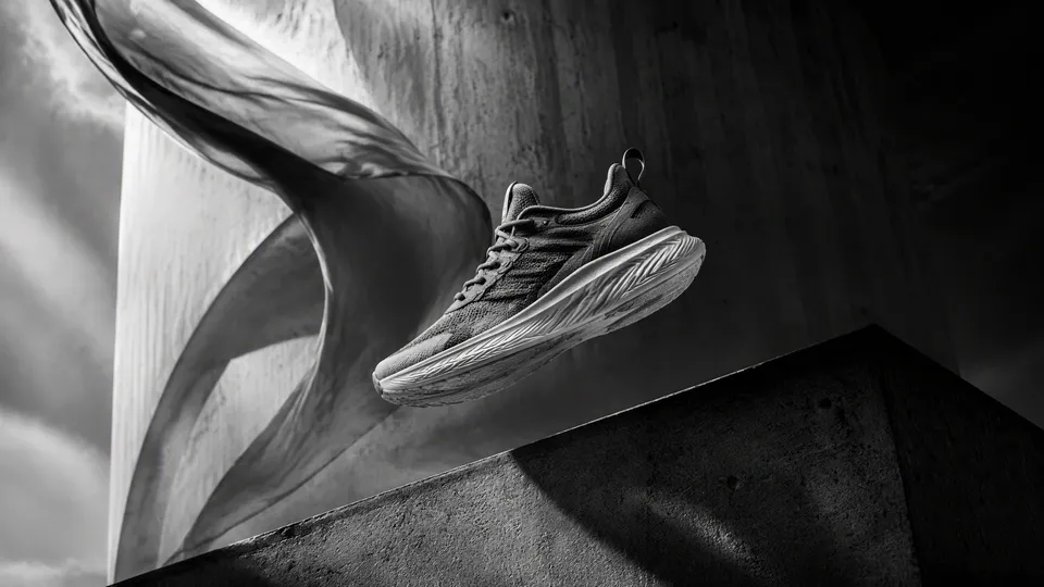 پرامپت لوگو با چت جی پی تی GPT Image : 16:9 black-and-white cinematic commercial… - ساخته‌شده با چت جی پی تی GPT Image