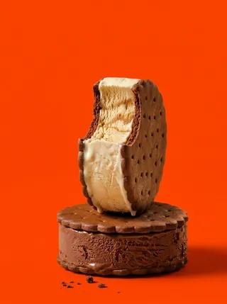 پرامپت لوگو با چت جی پی تی GPT Image : "A studio food still-life of two chocolate… - ساخته‌شده با چت جی پی تی GPT Image
