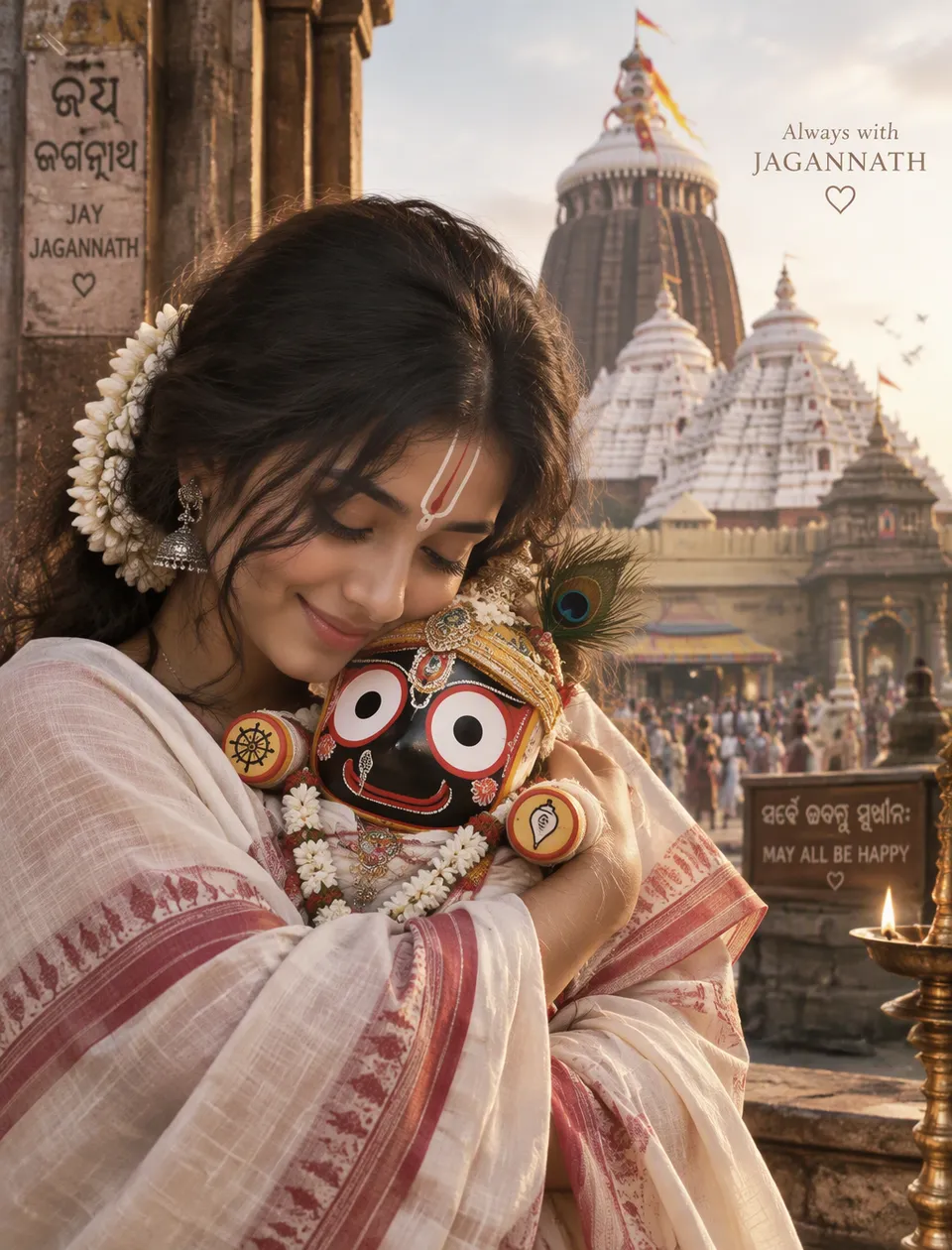 پرامپت عکاسی با چت جی پی تی GPT Image : Like you know odisha Jagannath temple So want… - ساخته‌شده با چت جی پی تی GPT Image