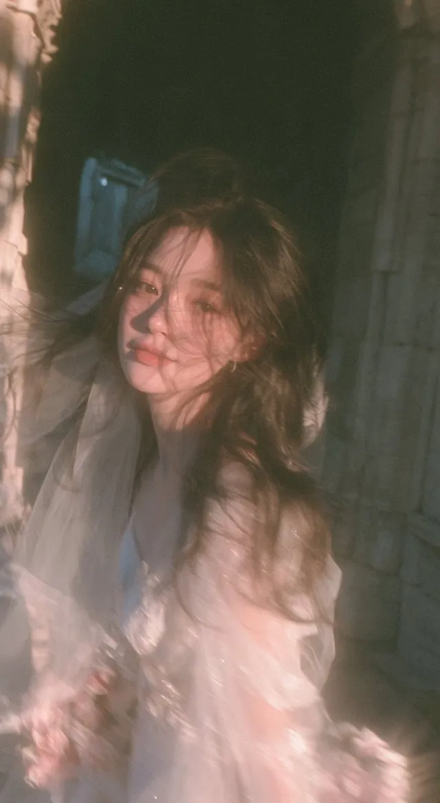 9:16 vertical, ultra realistic candid bridal portrait, intimate Korean private photobook aesthetic, cinematic youth romance film s